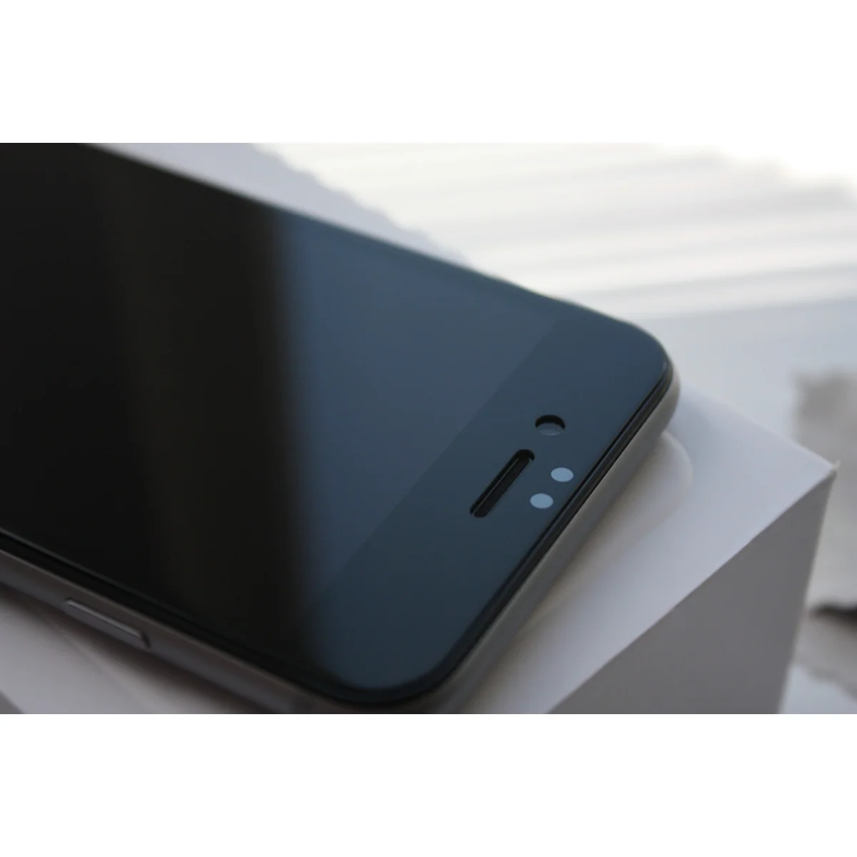 Защитное 5D стекло "Aspor" черное для iPhone 6 Plus/6S Plus