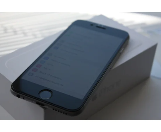 Защитное 5D стекло "Aspor" черное для iPhone 6 Plus/6S Plus