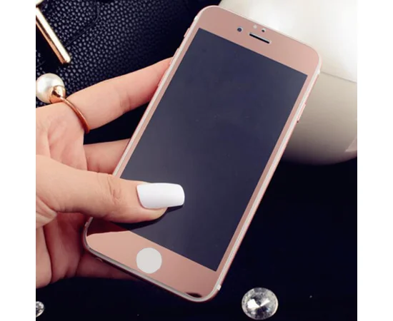 Переднее Rose Gold стекло для iPhone 6/6S
