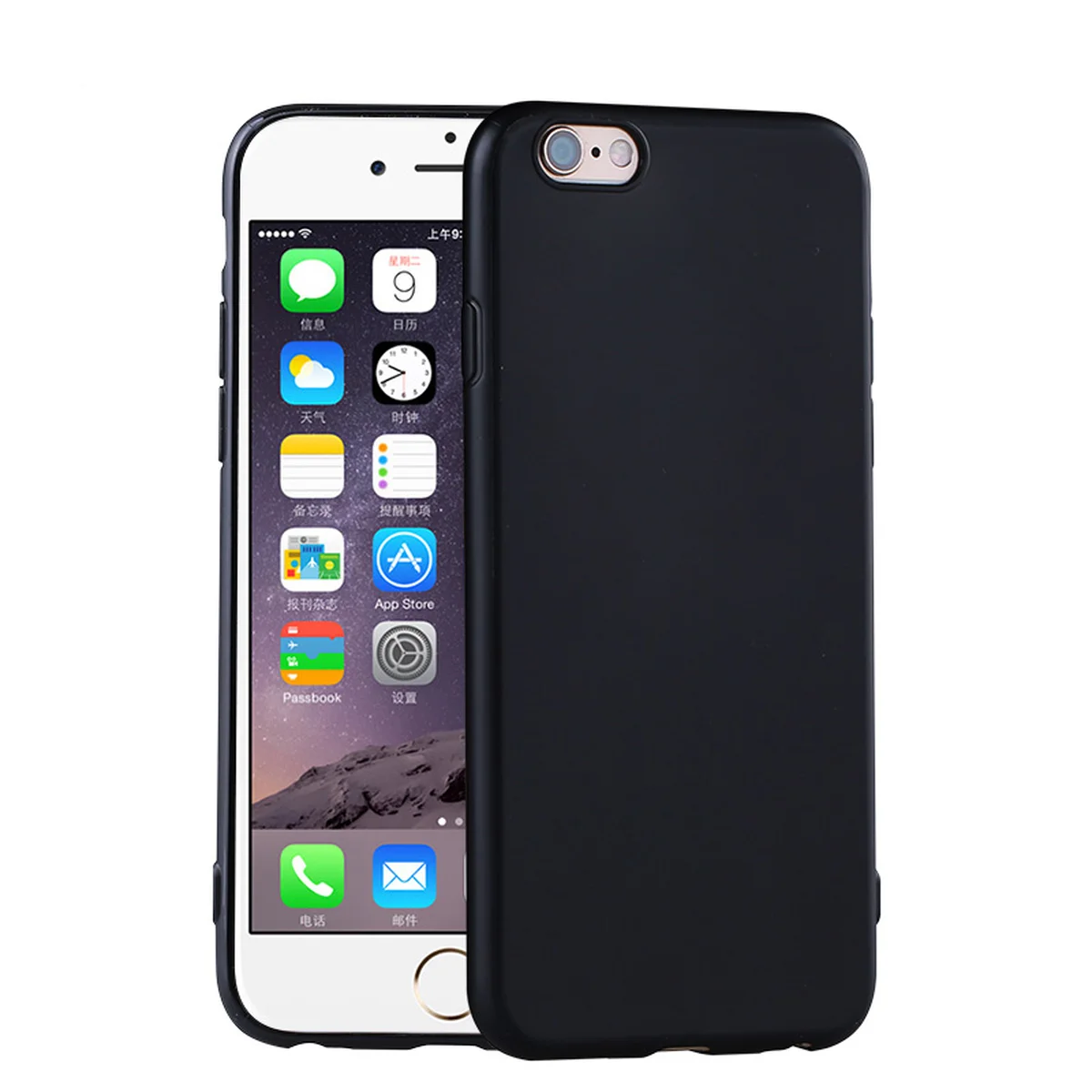 Чехол "Matt" силиконовый для iPhone 6 Plus/6S Plus черный