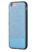 Чехол с блестками "Devia" Racy голубой для iPhone 6/6S