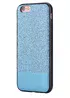 Чохол з блискітками "Devia" Racy блакитний для iPhone 6 / 6S