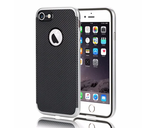 Противоударный чехол "Keziwu" серебряный для iPhone 6 Plus/6S Plus