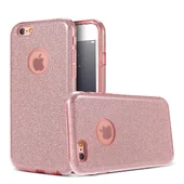 Чохол з блискітками "Dazzling shine" силіконовий для iPhone 6 / 6S рожевий