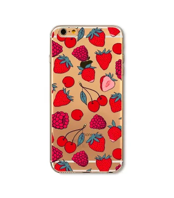 Чехол "Ягоды" силиконовый для iPhone 7/8