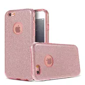 Чехол с блестками "Dazzling shine" силиконовый для iPhone 6/6S розовый