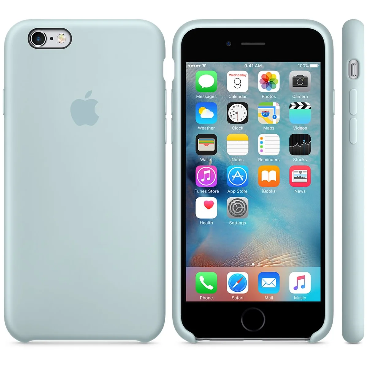 Чехол "Apple" Silicone Case для iPhone 6 Plus/6S Plus Turquoise (HC)