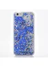 Переливающийся пластиковый чехол "Ромбики" синий для iPhone 6/6S