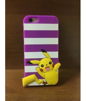 Резиновый 3D чехол "Pikachu" фиолетовый для iPhone 6/6S Резиновый 3D чехол "Pikachu" фиолетовый для iPhone 6/6S