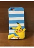 Резиновый 3D чехол "Pikachu" голубой для iPhone 6/6S