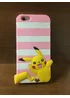 Резиновый 3D чехол "Pikachu" розовый для iPhone 6/6S