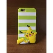 Резиновый 3D чехол "Pikachu" зеленый для iPhone 6/6S
