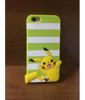 Резиновый 3D чехол "Pikachu" зеленый для iPhone 6/6S Резиновый 3D чехол "Pikachu" зеленый для iPhone 6/6S