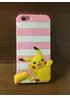 Резиновый 3D чехол "Pikachu" розовый для iPhone 6/6S