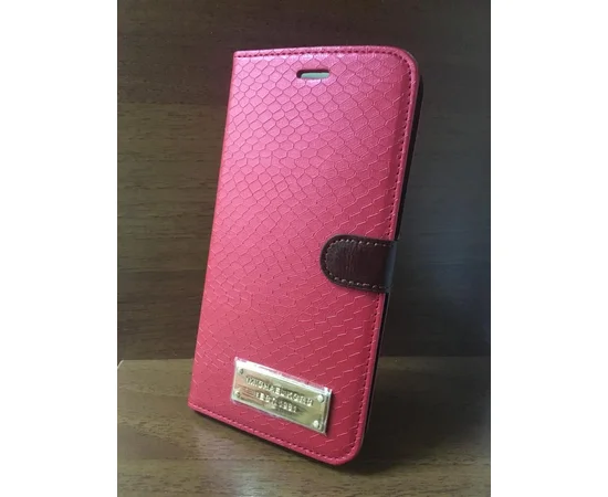 Кожаный чехол-книжка "Michael Kors" красный для iPhone 6 Plus/6S Plus