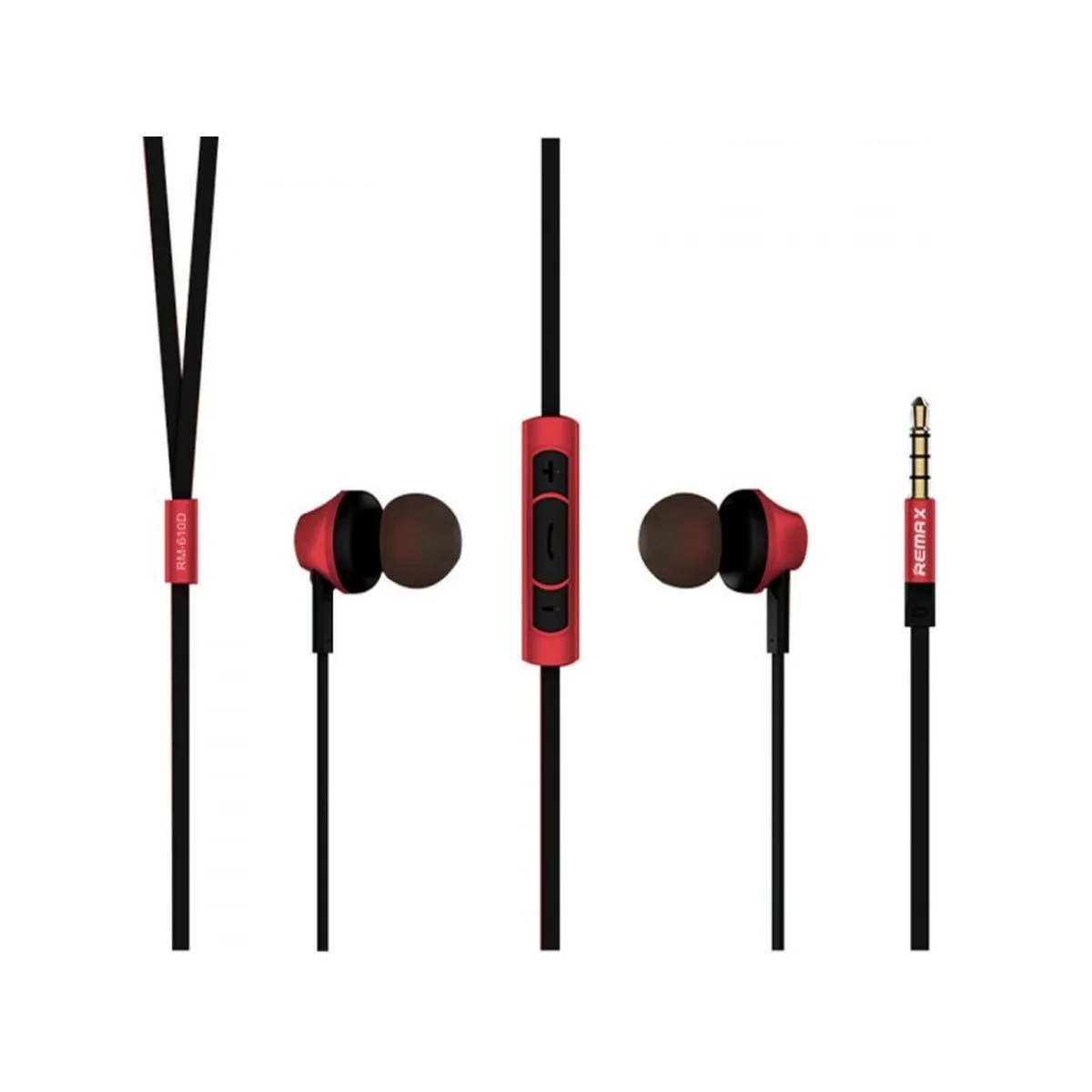 Наушники "Remax" 610D красные