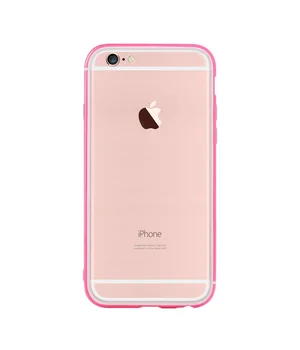 Протиударний ультратонкий бампер "Totu" Slim рожевий для iPhone 6 / 6S