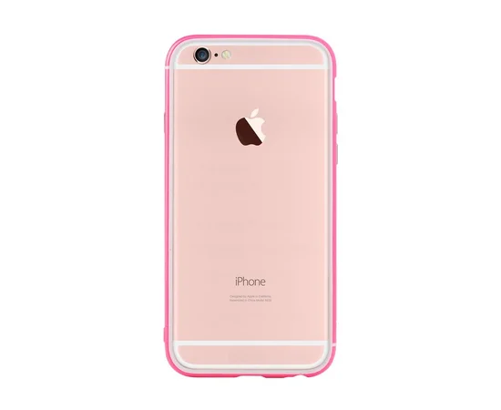 Противоударный ультратонкий бампер "Totu" Slim розовый для iPhone 6/6S