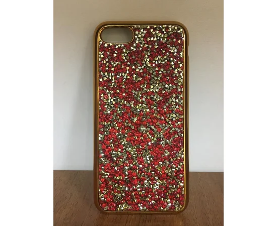 Чохол зі стразами "Apex" силіконовий для iPhone 7/8 Crystal червоний