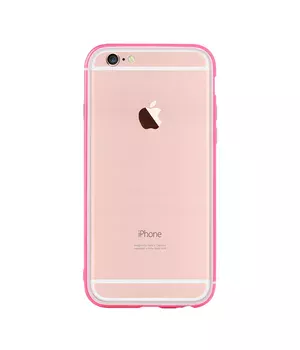 Противоударный ультратонкий бампер "Totu" Slim розовый для iPhone 6/6S