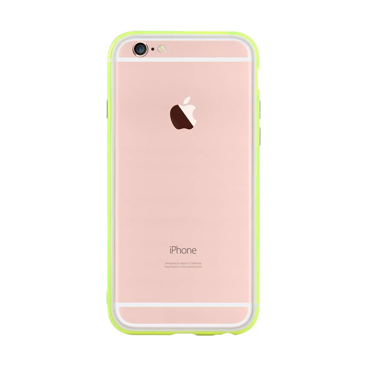 Противоударный ультратонкий бампер "Totu" Slim салатовый для iPhone 6/6S