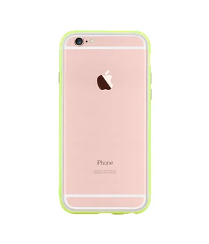 Противоударный ультратонкий бампер "Totu" Slim салатовый для iPhone 6/6S