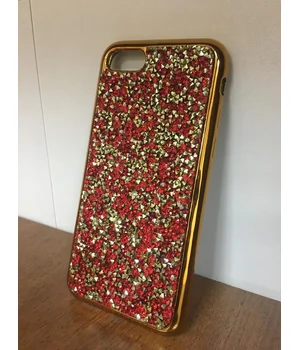 Чехол со стразами "Apex" силиконовый для iPhone 7/8 Crystal красный