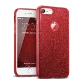 Чохол із блискітками "Dazzling shine" силіконовий для iPhone 6/6S червоний