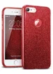 Чохол із блискітками "Dazzling shine" силіконовий для iPhone 6/6S червоний