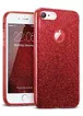 Чохол із блискітками "Dazzling shine" силіконовий для iPhone 6/6S червоний
