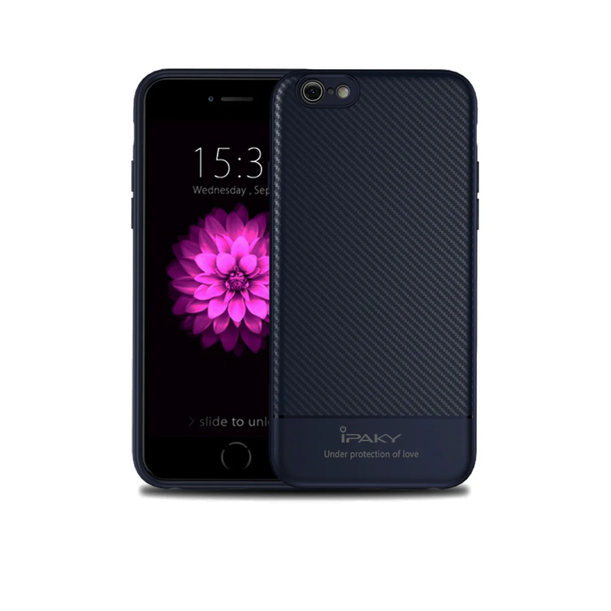 Протиударний силіконовий чохол "iPaky" Musy темно-синій для iPhone 7/8