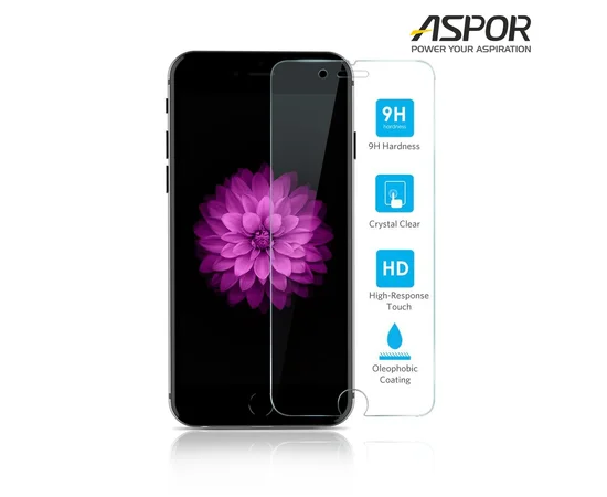 Переднее прозрачное стекло "Aspor" для iPhone 7 Plus/8 Plus