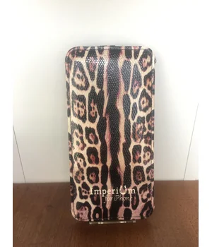 Шкіряний чохол фліп "imperium" Леопард для iPhone 6 Plus / 6S Plus