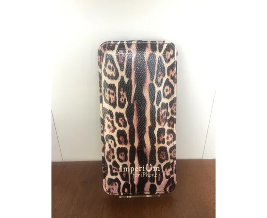 Шкіряний чохол фліп "imperium" Леопард для iPhone 6 Plus / 6S Plus