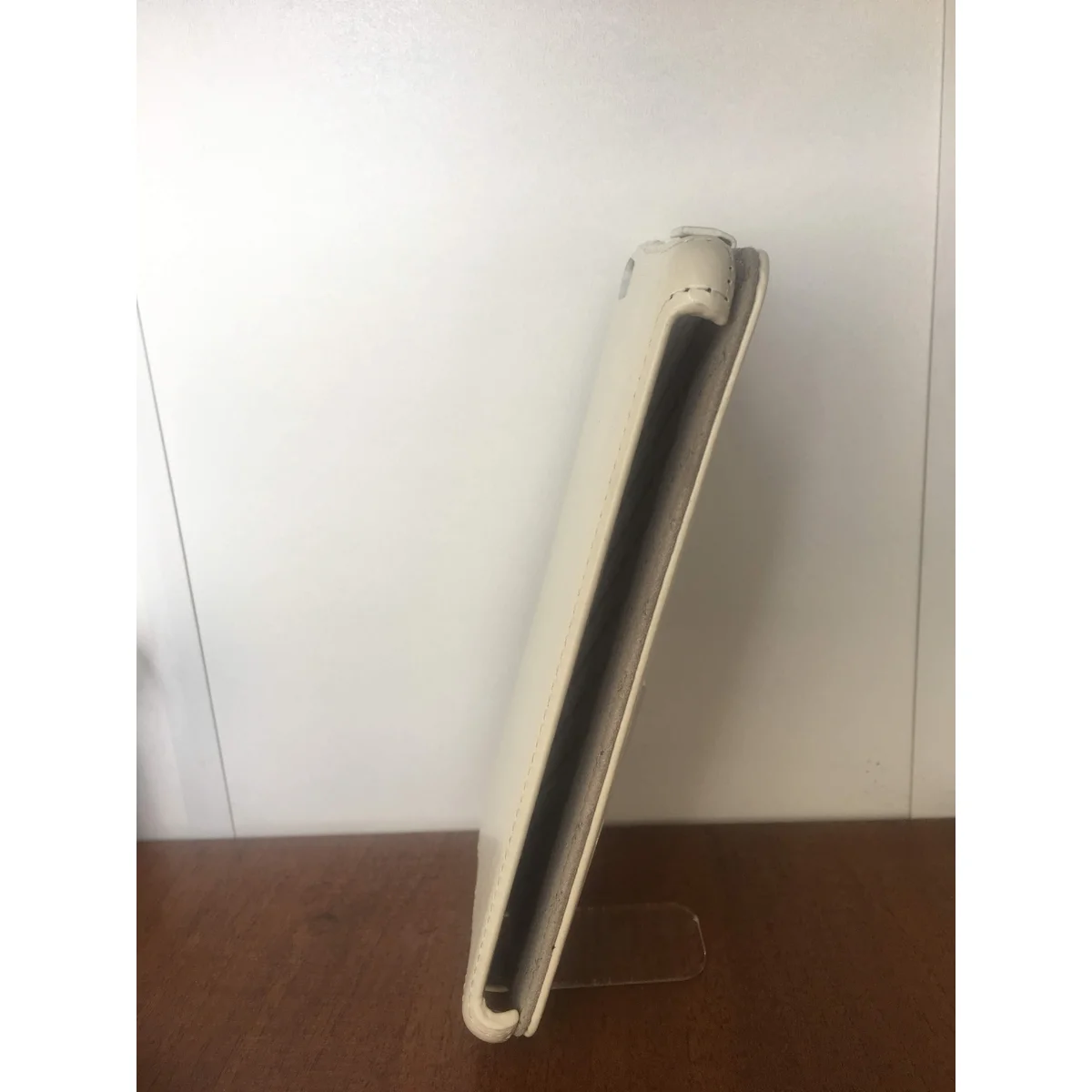 Кожаный чехол флип "imperium" белый для iPhone 6 Plus/6S Plus