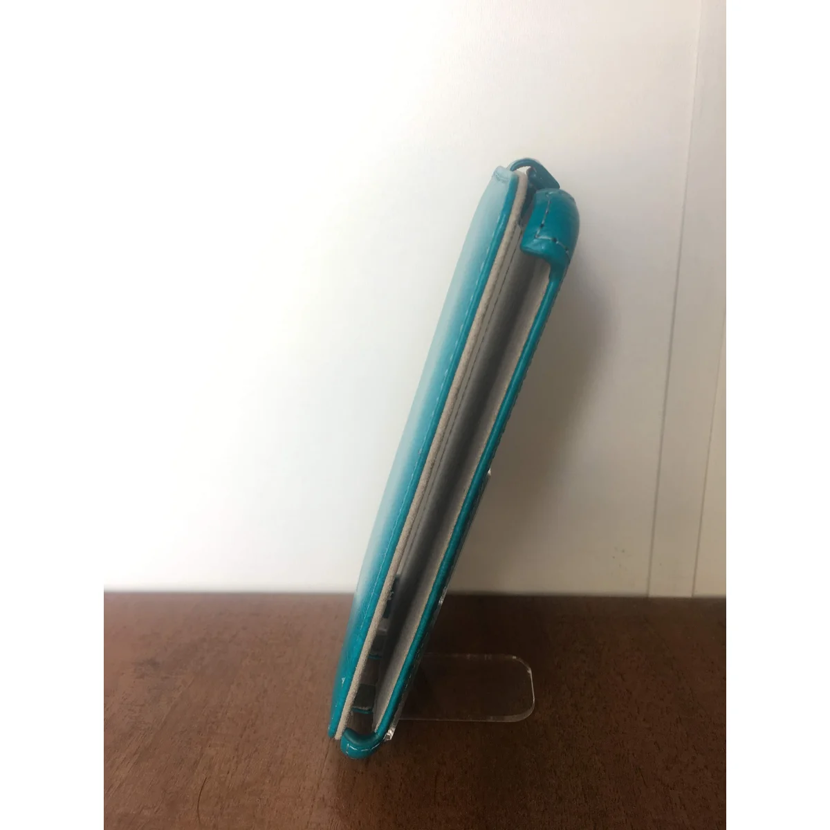 Шкіряний чохол фліп "imperium" бірюзовий для iPhone 6/6S