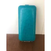 Шкіряний чохол фліп "imperium" бірюзовий для iPhone 6/6S