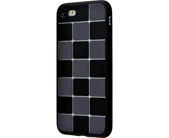 Силиконовый чехол "Squares" черный для iPhone 7/8