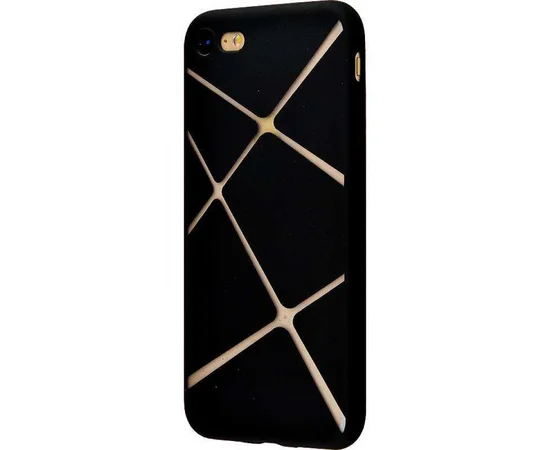 Силиконовый чехол "Lines" черный для iPhone 7/8