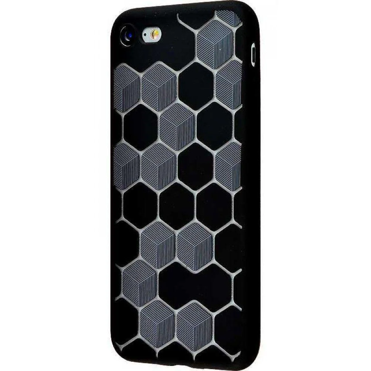 Силиконовый чехол "Rhombus" черный для iPhone 7/8