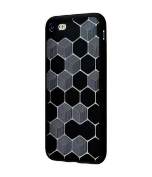 Силиконовый чехол "Rhombus" черный для iPhone 7/8