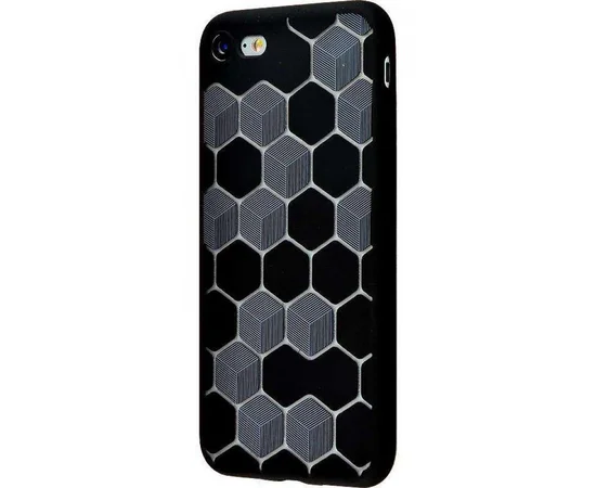 Силіконовий чохол "Rhombus" чорний для iPhone 7/8