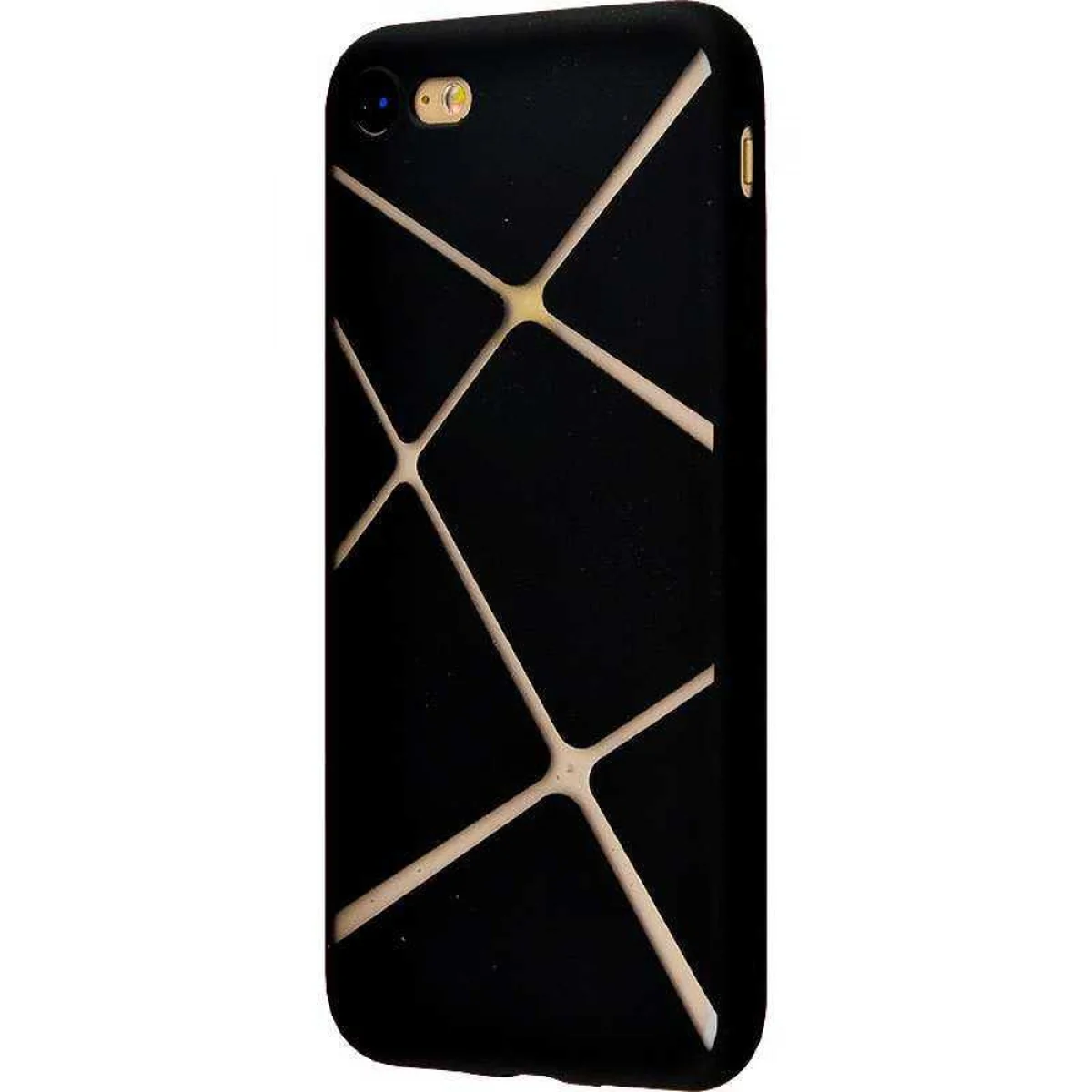 Силиконовый чехол "Lines" черный для iPhone 7/8