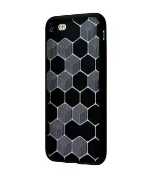 Силіконовий чохол "Rhombus" чорний для iPhone 7/8