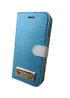 Кожаный чехол-книжка "Michael Kors" бирюзовый для iPhone 6 Plus/6S Plus