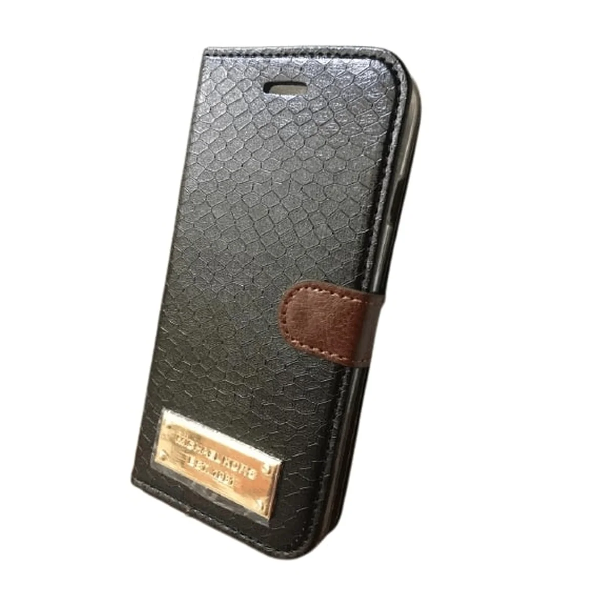 Шкіряний чохол-книжка "MK" чорний для iPhone 6 Plus/6S Plus