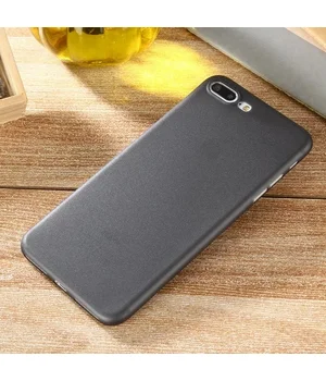 Ультратонкий пластиковый чехол "Ultrathin 0.3mm" черный для iPhone 7 Plus/8 Plus