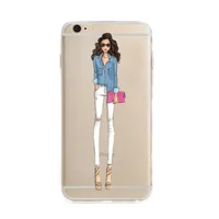 Чехол "Девушка стиляга" силиконовый для iPhone 7/8