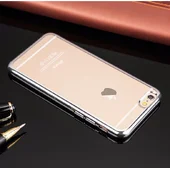 Силиконовый серебряный прозрачный чехол для iPhone 7/8