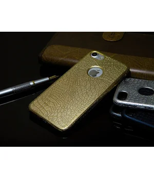 Силиконовый матовый чехол "Змея" золотой для iPhone 7/8